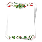 Geographics Holly & Ivy Letterhead - 8.5" W x 11" H - 70 Pack-Letter: 8-1/2" W x 11" H