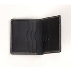 Decent Living Slim Leather Bifold Wallet - Black-Finish: Polished and sealed edges for durability