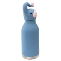 Asobu Bestie Vacuum Insulated Stainless Steel Water Bottle - 16 oz - Elephant-Remains Cold For Hours, Leakproof Screw-On Lid