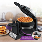 Salton Double Rotary XL Waffle Maker- non-stick coating for easy clean up