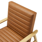 Modway Jensen Vegan Leather Accent Chair - Natural Tan-8