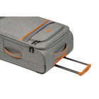 Champs Classic II 3-Piece Softside Luggage Set - Lightweight - Grey-360 degree swivel wheels for ease of movement in all directions