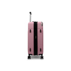Bugatti Monaco 26.5" Hardside Medium Check-in Luggage - Vegan Leather Trim -  Pink-Reinforced top and
side handles 