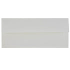 JAM Paper #10 Business Envelopes, 4 1/8 x 9.5, Strathmore Bright White Linen, 100 Pack (18506g)-Bright white
