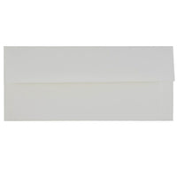 JAM Paper #10 Business Envelopes, 4 1/8 x 9.5, Strathmore Bright White Linen, 100 Pack (18506g)-Bright white