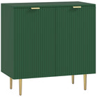 HOMCOM 31.5" L Sideboard Buffet Cabinet - Green-Large 2-tier cabinet holds daily accessories and utensils