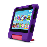 Amazon Fire HD 8 Kids Tablet (2024 Release) - 32 GB - Grape-8" high-definition touchscreen; 1280 x 800 resolution at 189 ppi, HD video playback, with IPS technology
