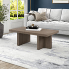 Hudson&Canal Dimitra 44"W Rectangular Coffee Table - Antiqued Grey Oak-Clean with a soft, dry cloth and no harsh chemicals or abrasive cleaning materials