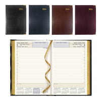 Brownline 2026 Executive Daily Planner - 7-1/8" x 4-7/8" - Assorted Colours - Trilingual-12-Month: January 2026 to December 2026