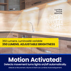 Bell+Howell Rechargeable LED Motion Activated Under Cabinet Lights - 18" - 2 Pack-Versatile Mounting Options: Peel-and-stick installation and magnetic mounts make these under cabinet lights simple to install anywhere, adding a sleek touch to your kitchen or workspace.