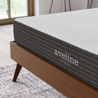 Modway Aveline 8" Queen Mattress-Stretch Knit Zipper Removable Cover
