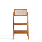Manhattan Comfort Pullman 18.11" Industry Chic Dining Folding Chair - Nature - Set of 4-Seat Height Measures: 17.72 in. With Weight Capacity of 275 lb