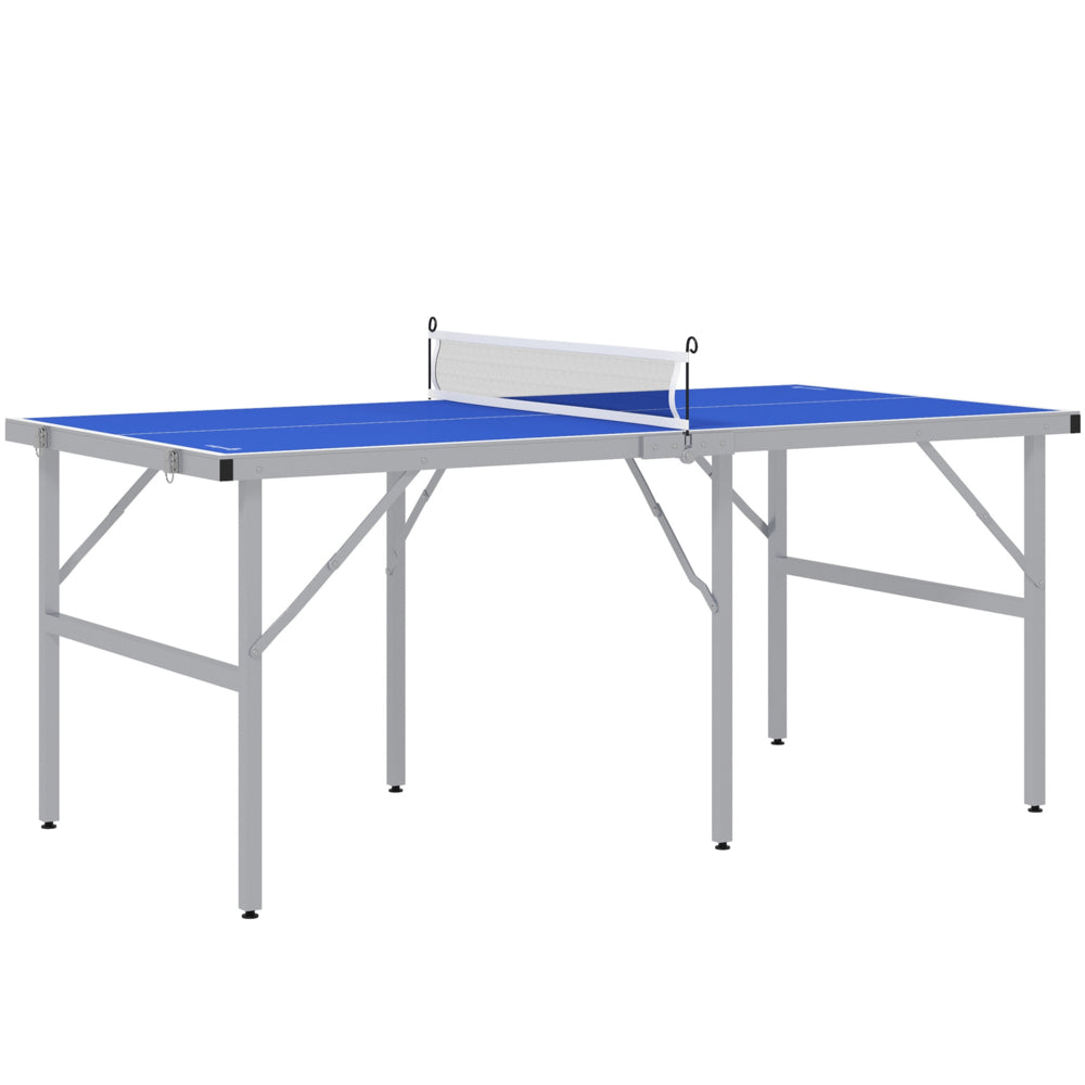 Soozier 6' x 3' Mini Ping Pong Table Set with Aluminium Frame