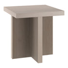 Hudson&Canal Boden 22"W Square Side Table - Alder White-A contemporary Scandinavian design for your living room, den, and more