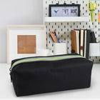 Fashion Stationery Sporty Pencil Case - 8.66" L x 3.15" W x 3.54" H - Black-2 secure zipped compartments
