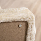 PawHut 4-Step Pet Stairs - Beige-Overall Dimensions: 23.6" L x 13.8" W x 17.3" H (60L x 35W x 44H cm) 