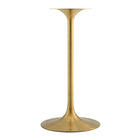 Modway Lippa 28" Round Natural Wood Bar Table - Gold Natural-Assembly Required