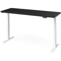 MotionGrey Electric Dual Motor Height Adjustable 165" W Sit-to-Stand Desk - White Frame-MotionGrey Height Adjustable German Electric Dual Motors Sit-to-Stand Computer Home Table and Office Standing Desk - Black Frame with Tabletop (165cmx60cmx2.5cm)