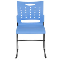 Flash Furniture HERCULES Series Sled Base Stack Chair with Air-Vent Back - Blue-Multipurpose Stack Chair