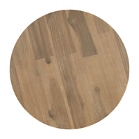 Zuo Mado Side Table - Natural-Painted Acacia Wood round shape tabletop