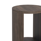 Manhattan Comfort Alure 20" Contemporary End Table - Walnut-Thick panel construction for enhanced durability and structural stability