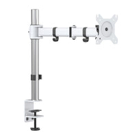 ShoppingAll Single Monitor Mount Stand with Adjustable Arm for 13"-32" Monitor - White-Hold one 15"-32" monitor, The arm holds up to 17.6lb/8kg monitor with 75mm x75mm or 100mm x 100mm VESA mounting hole