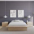Nexera - Lit plateforme double Malibu en chêne blond naturel-6