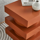 Modway Perpetuate Totem End Table - Cayenne-Non-Marking Floor Glides