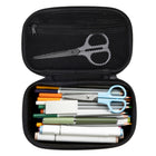 ZIPIT Gamer Pencil Case for Boys - Durable Black Pencil Box for School-Sturdy and light: this black storage box combines a sensory silicone top and molded bottom shell with a soft anti-scratch interior to protect the contents. It is lightweight and comes with secure zippered closure
