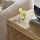 Modway Canto Square 24" Stacked Design End Table - Weathered Oak-Durable MDF Construction