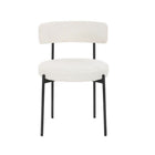 Plata Imports Federica II Boucle Chair-Comfortable padded seat