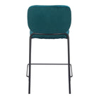 Zuo Plat Counter Stool - Green - Set of 2-3 year limited warranty