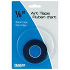 Headline Sign Graphic Art Tape - 1/8" x 324" - Black-Black Crepe