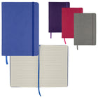 Merangue Soft Cover Notebook With Strap - 6" x 8" - Assorted Colours-Number of sheets and size per notebook/pad: 96