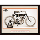Harley Davidson First Model - Framed Print - 39" x 28"-High-quality art print professionally matted and framed