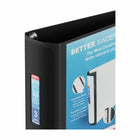 Staples Better Binder - 3" - Black-Easy-insert spine label, insertable from the inside