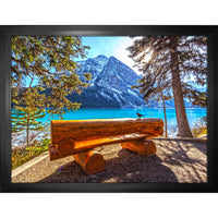 Banff National Park Canada Nature View - Framed Canvas - 35" x 27"-High-quality art print professionally matted and framed
