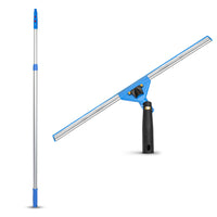 Gritt Commercial Window Washing Kit - 18" Swivel Window Squeegee - 6' Telescopic Pole-2 tools for professional window cleaning