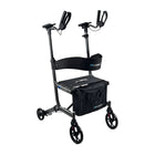 Journey UPWalker EZ Lite Upright Mobility Walker - Black-Designed to support upright walking posture for improved comfort and mobility