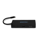 Aluratek USB Type-C Multimedia Hub and Card Reader with HDMI/VGA -Support large capability hard disk