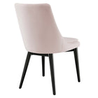 Modway Viscount Performance Velvet Dining Chair - Pink-Chair Weight Capacity: 300 lbs.
