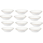 Maxwell & Williams White and Gold Round Sauce Dish 9.5 cm - 12 Pack-Handwashing Recommended