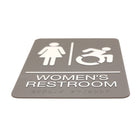 Headline Sign Men's And Women's Restroom ADA Signs Combo Pack with Dynamic In-Motion Accessible - 6" x 9" - Grey/White-7