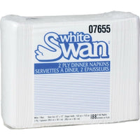White Swan 2-Ply Napkins - 188 Pack-Made with 100% recycled fibre and 80% post-consumer content