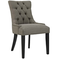 Modway Regent Tufted Fabric Dining Chair - Granite-Tufted Dining Chair