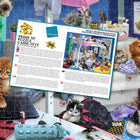 Giodano Messy Bedroom Kittens - 500 Pieces-Completed puzzle size: 24 x 18 inches / 61 x 46 cm