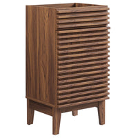Modway Render 18" Bathroom Vanity Cabinet - Walnut-Mid-Century Modern Style