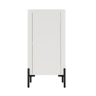 Manhattan Comfort Abbey Modern Accent Cabinet and Bookcase - Maple and Off White - Set of 2-Home Assembly Required. All Hardware Included