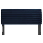 Modway Tranquil Channel Tufted King/California King Headboard - Midnight Blue-Performance Velvet Upholstery