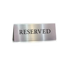 Futech Countertop Double-Sided Reserved Sign, 4 Pack-Size: 6"W x 2"H x 2"D